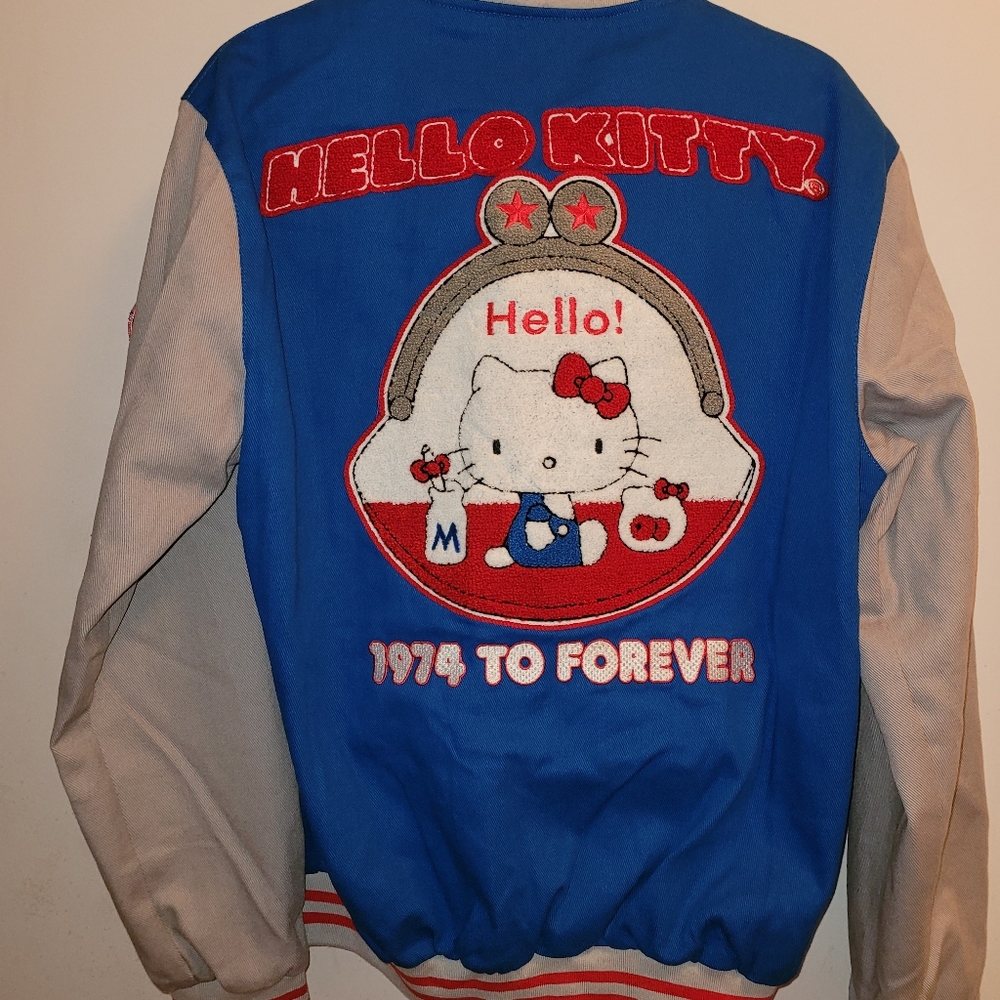 Hello Kitty 45th Anniversary Letterman Jacket - Picture 1 of 3